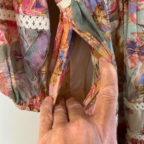 Zimmermann Linen Mini Dress AU 3/Large - Picture 5 of 7